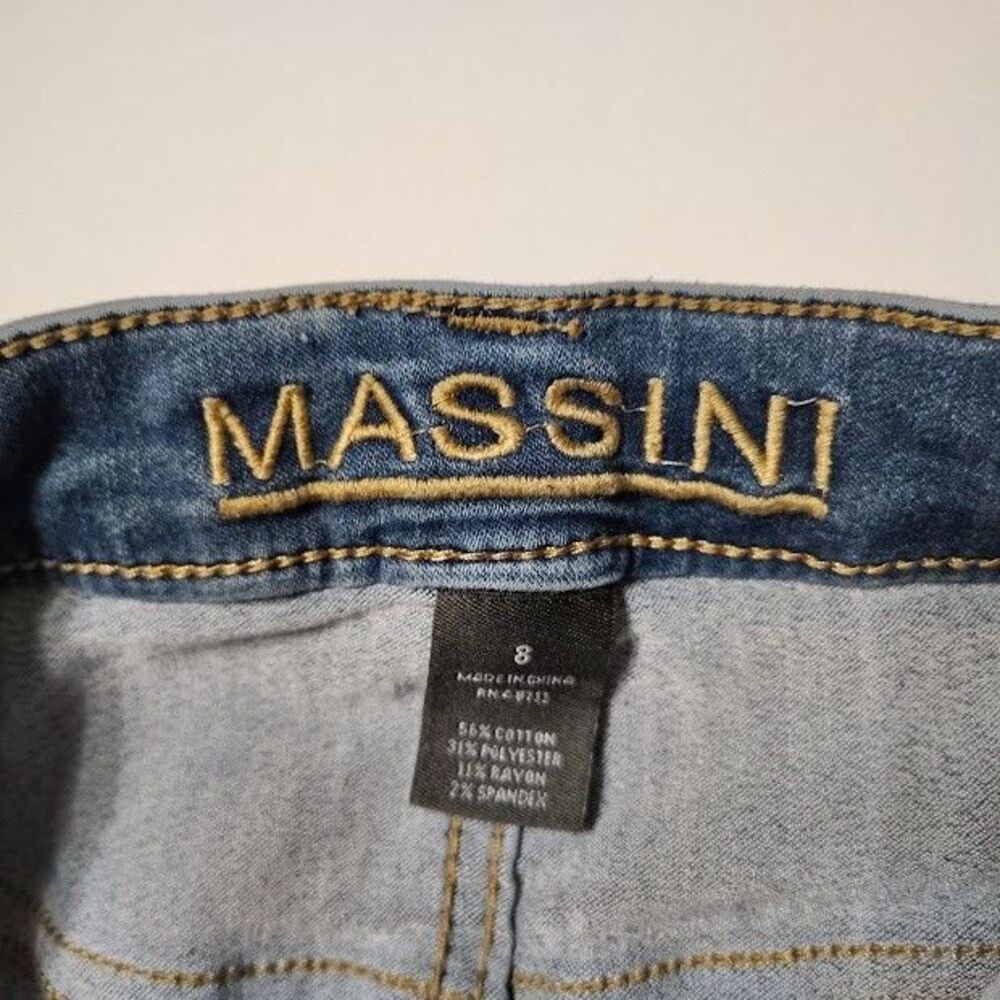 Women's Massini Denim Skinny Jeans 8 Stretch 29 X 29 Medium Wash - Picture 4 of 5